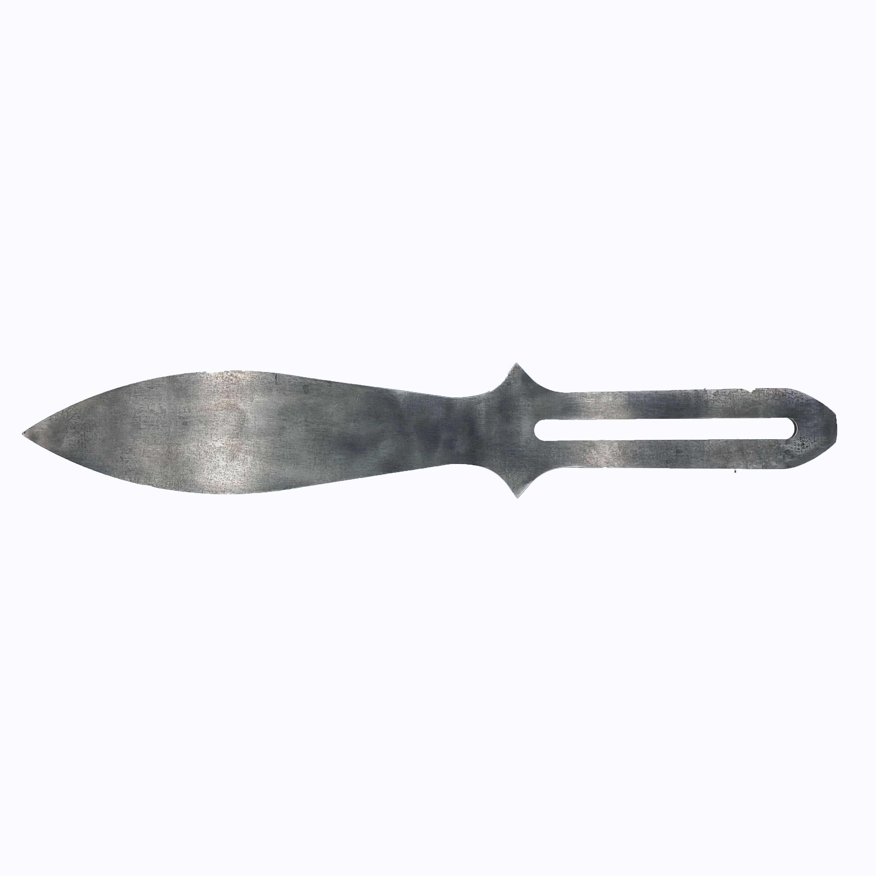 Sparticus Throwing Knife, Knife Blank, Knife Making, 80crv2 Steel, AEB-L Stainless Steel, Waterjet Knives, Handmade Knife