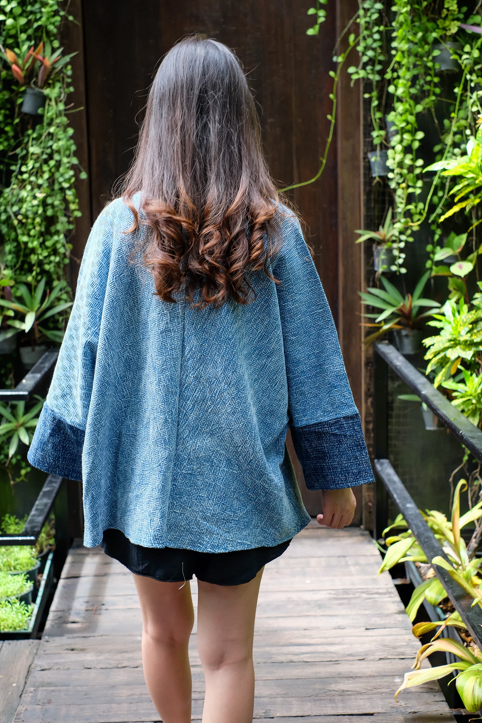 Short Kimono Jacket Come With Indigo Color Made in Japanese Etsy