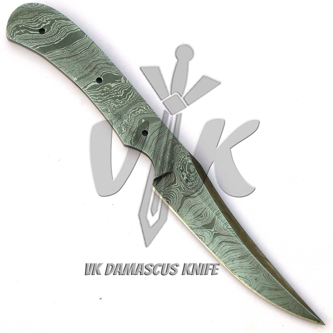 Handmade Damascus Steel Fillet Knife Blank Blade Chef Kitchen Etsy