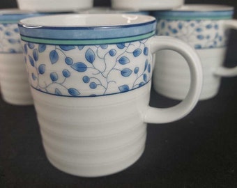 Six Coffee Cups SUSANNE by SPAL PORCELANAS Portugal Roulette