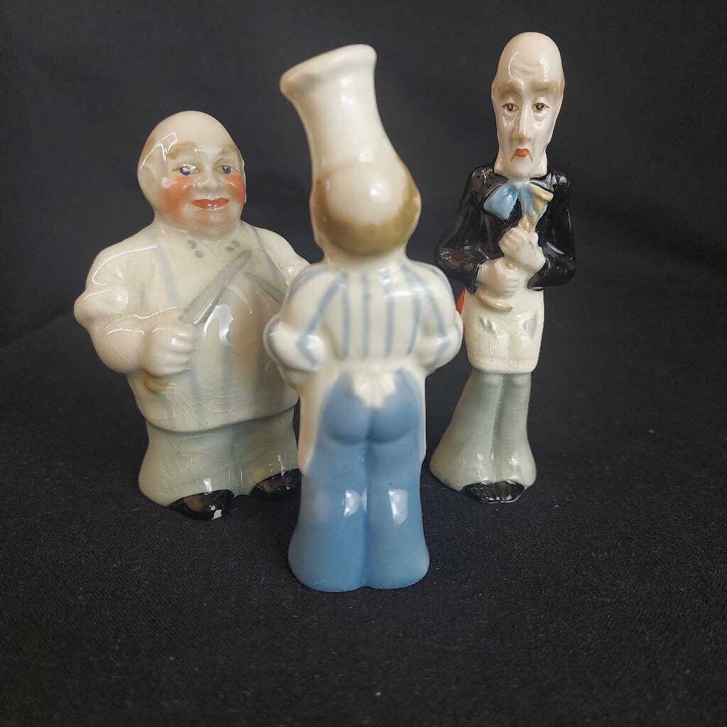 Rare WADE Nursery Rhyme Characters Butcher, Baker, and Candlestick