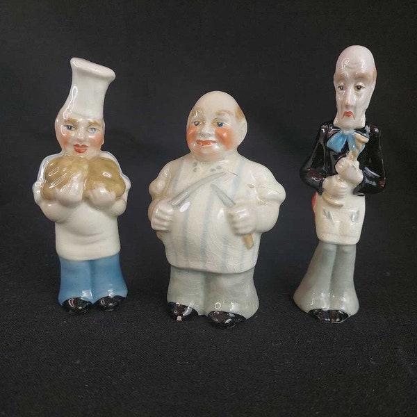 Rare WADE Nursery Rhyme Characters Butcher, Baker, and Candlestick Maker