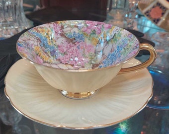 SHELLEY Chintz ROCK GARDEN Tea Cup and Saucer 13415/51