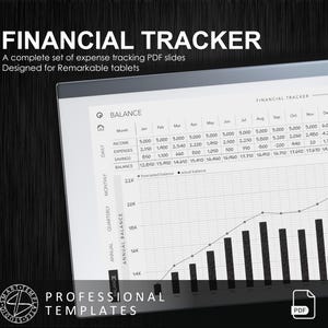 Rastreador financiero para tabletas Remarkable (Descarga digital)