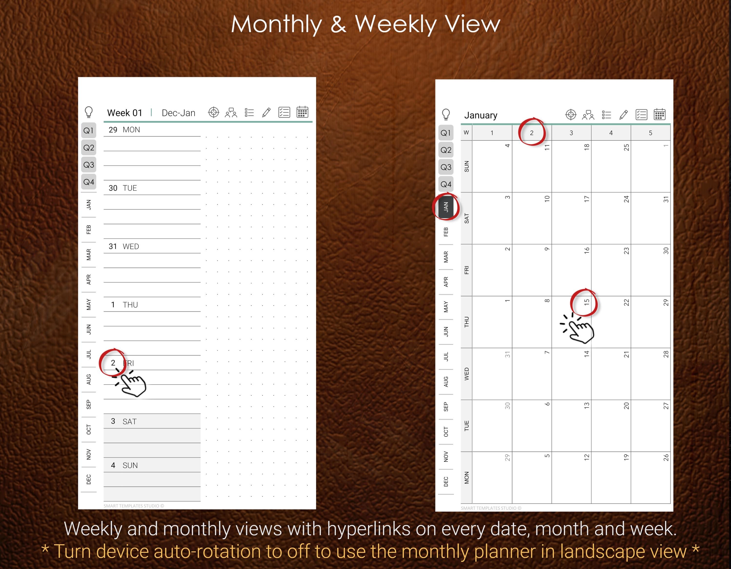Digital Planner 2026 for Remarkable Paper Pro Move - Etsy