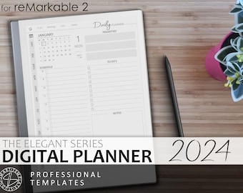 reMarkable 2 Digital Planner 2024 (Digital Download) - The Elegant Series