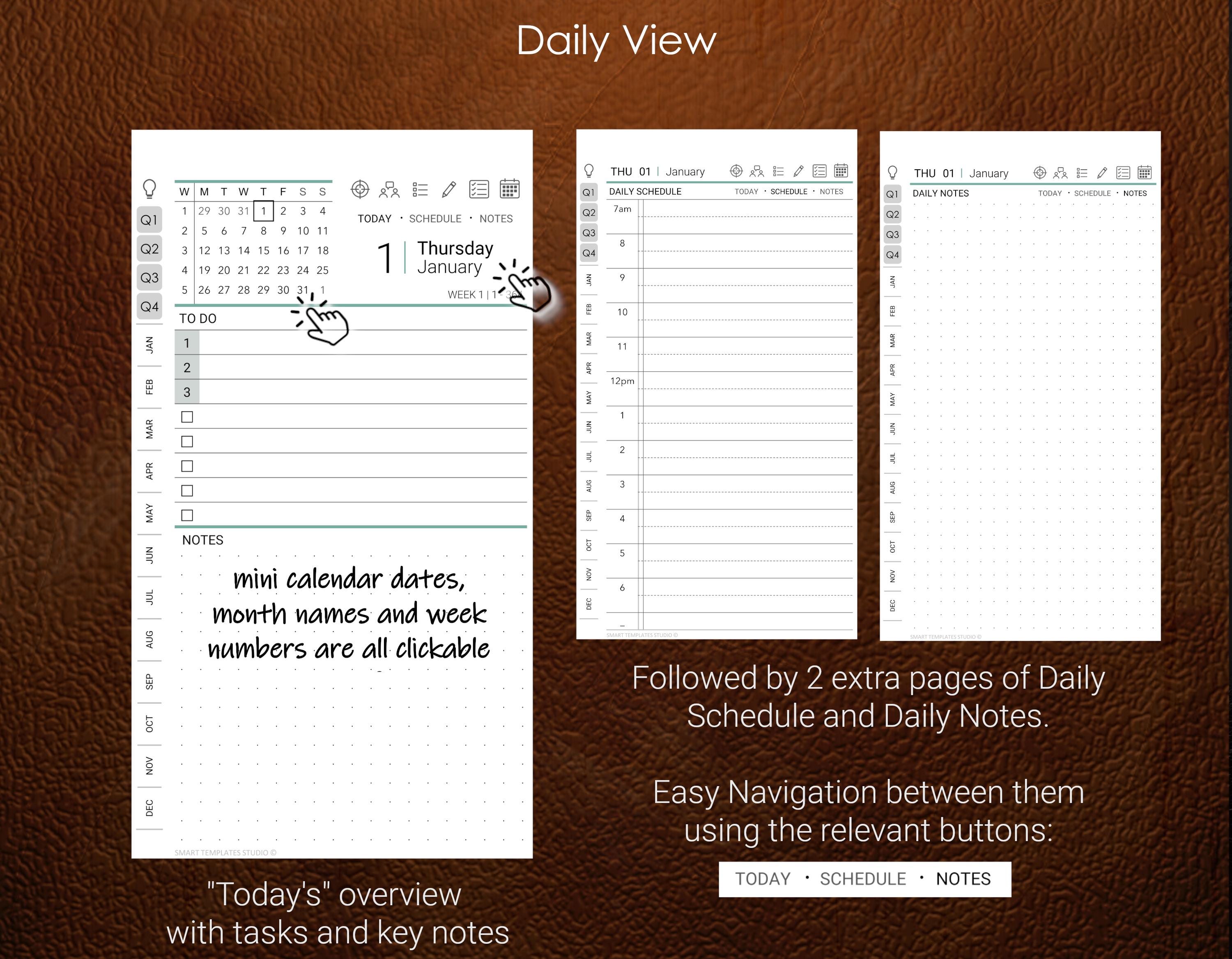 Digital Planner 2026 for Remarkable Paper Pro Move - Etsy