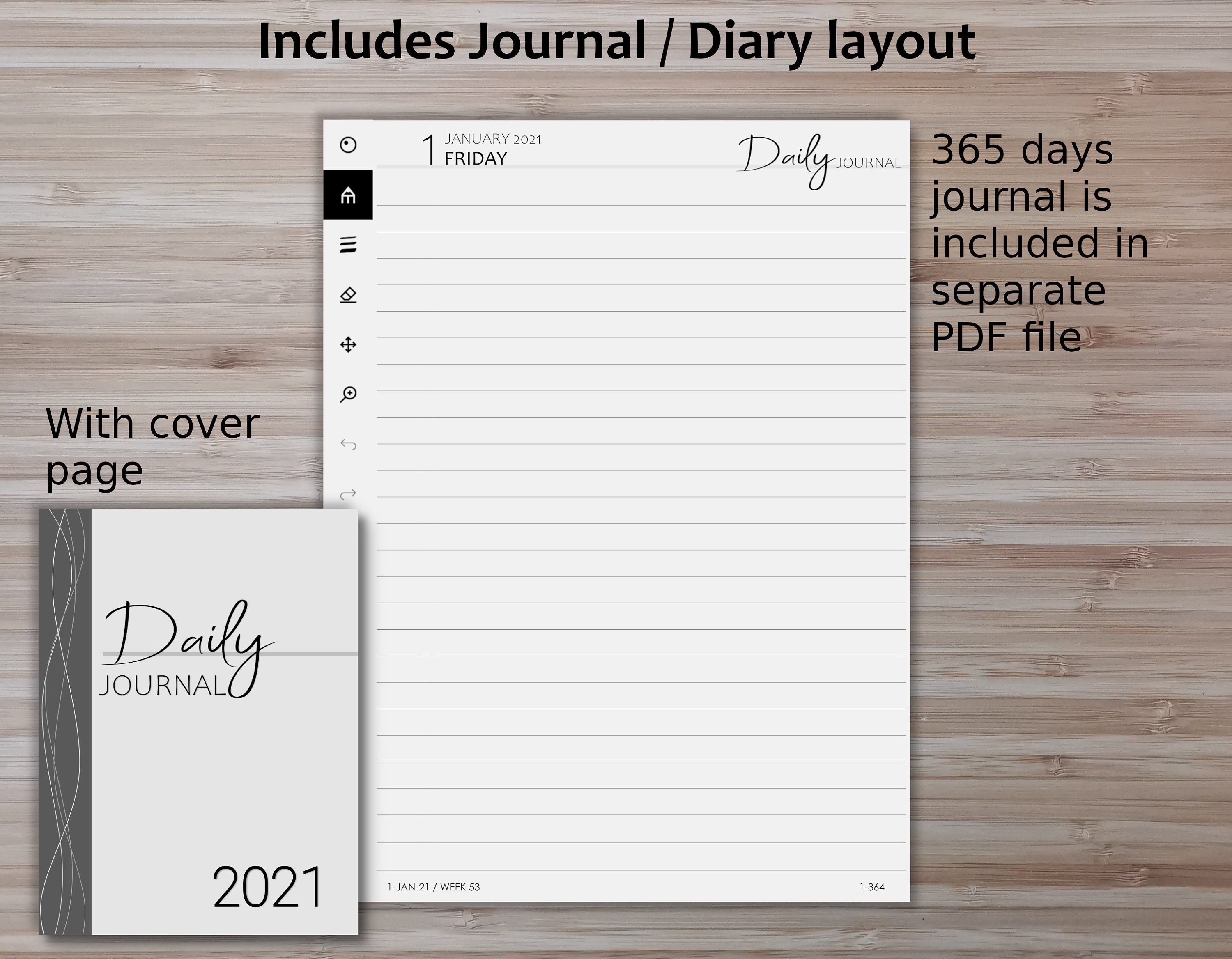 ReMarkable 2 Daily Planner 2021 Digital Download The Etsy