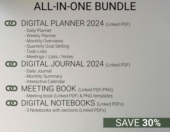 2-Pack Meeting Notebook Book Journal Notes Business Planner, White