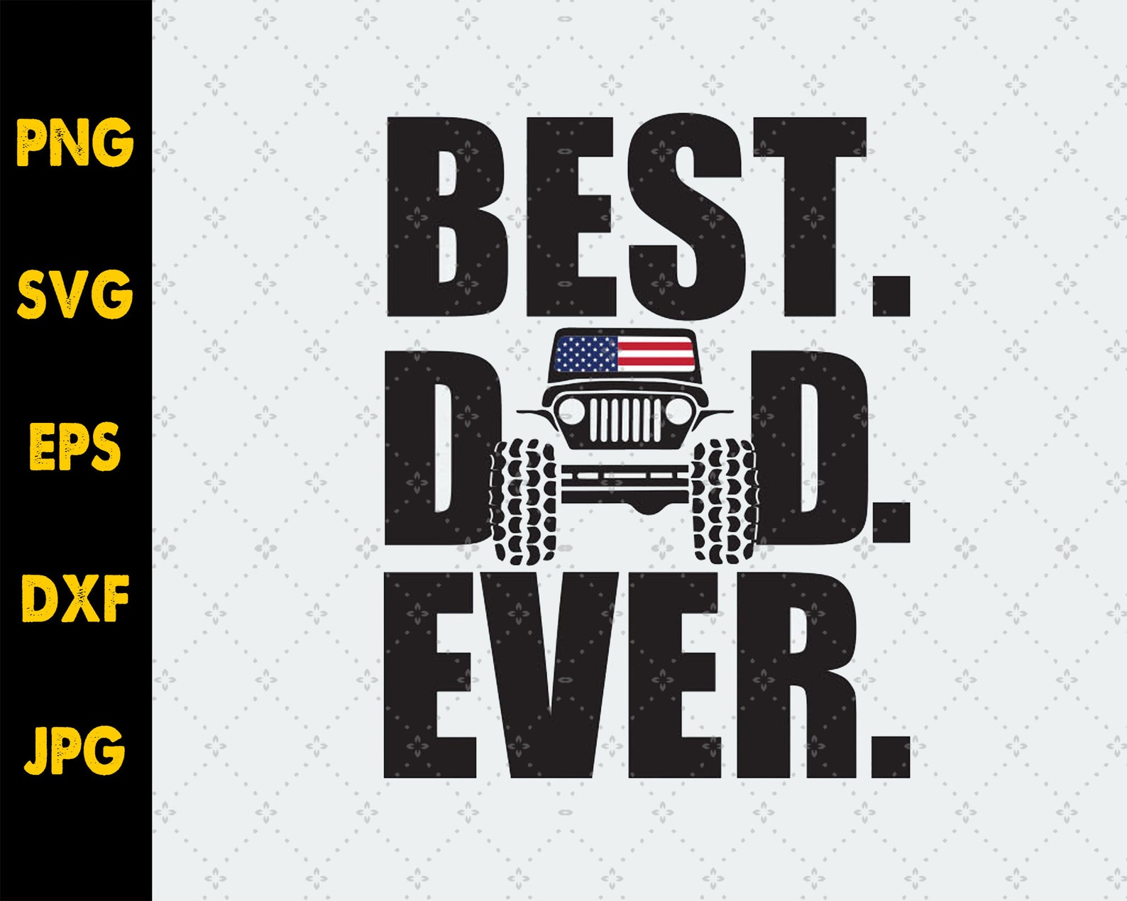 Download Jeep Best Dad Ever svg | Etsy