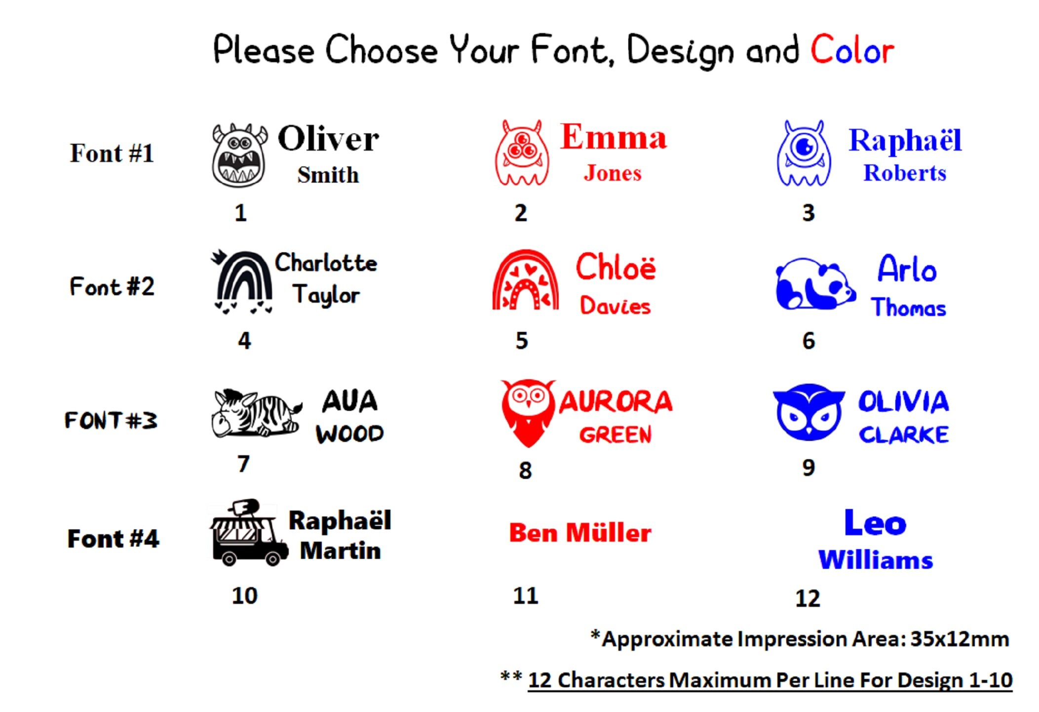 Dr. Stamp. Custom Clothing Name Stamp for School Children Etsy UK