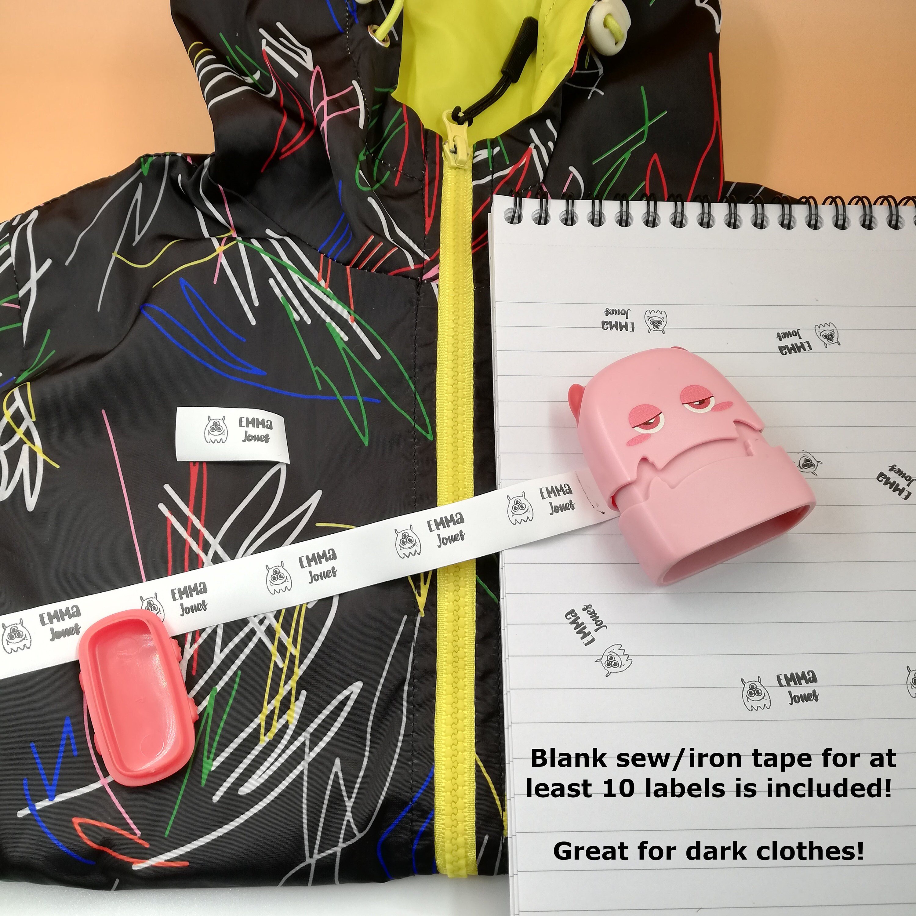 Dr. Stamp. Custom clothing name stamp for school children Etsy