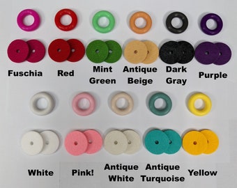 New Colors! Bobbin Winder Tire (One of each color plus felt pads) Rubber tire for Singer Kenmore and most vintage sewing machines