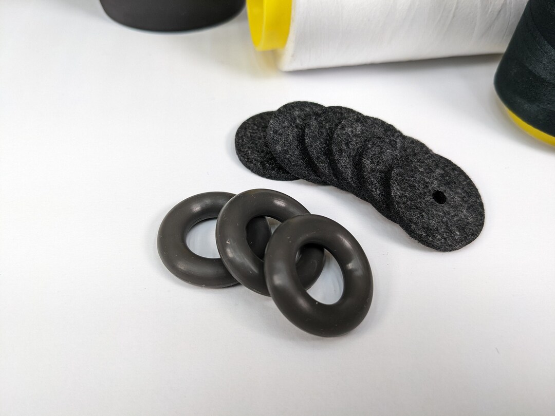 Dark Gray Bobbin Winder Tire With Dark Gray Felt Pads 3 Sets Etsy
