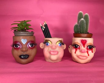 Doll head planters