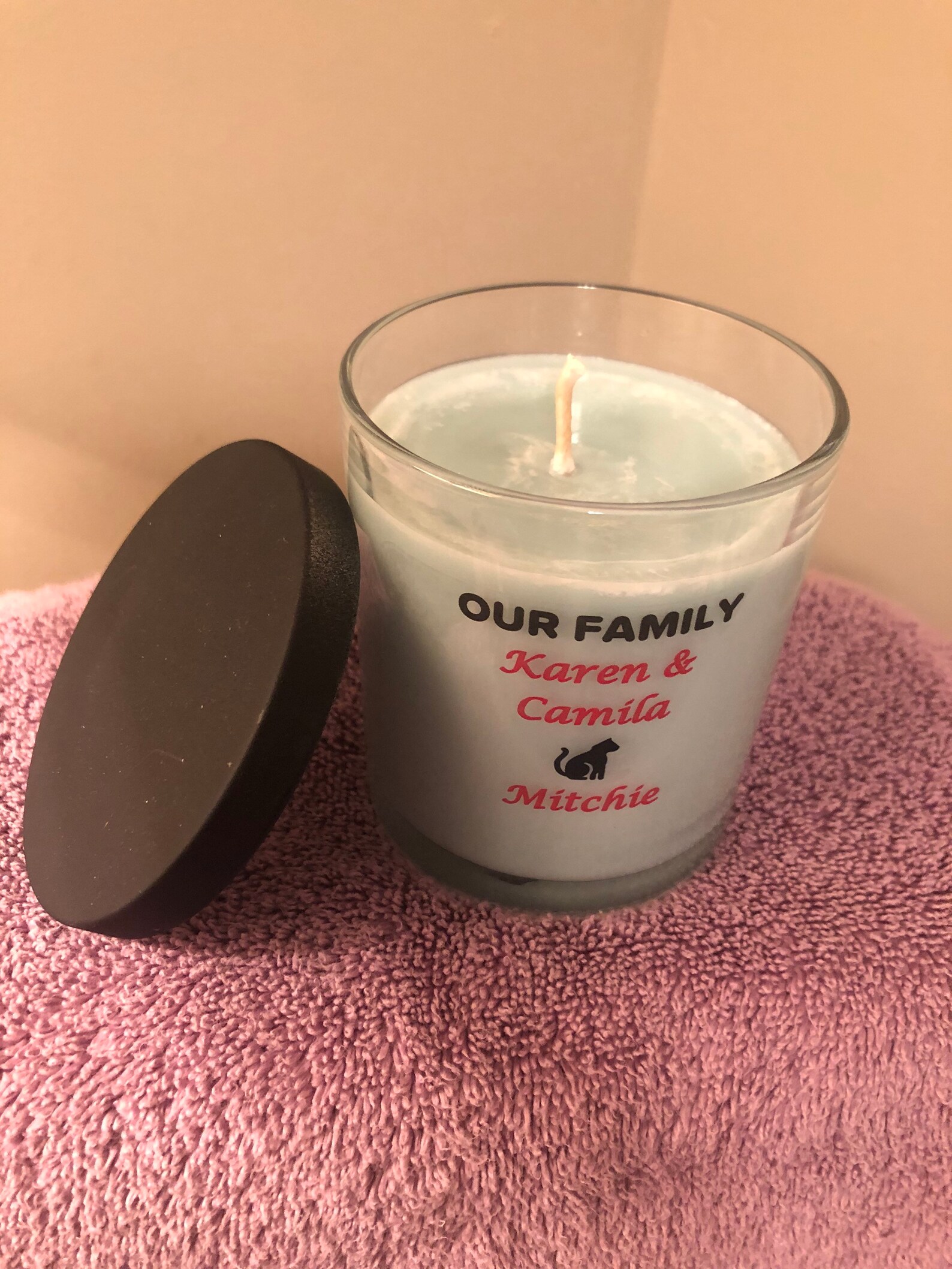 Personalized name candles personalized message candle Etsy