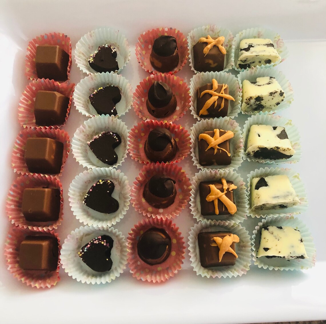 Gourmet chocolates gift box. Great for gift giving or to Etsy