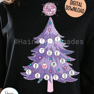 Christmas tree, tis the damn season, coquette, trending, evermore, swifty, glitter, festive, it’s the season, swiftmas, Christmas era, TTDS