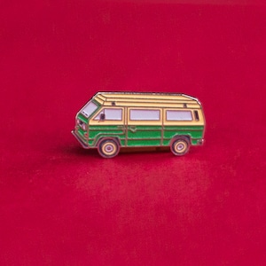 T25_pins | Olive | VW T25 T3 | Green/Cream | Premium Soft Enamel Nickel Pin Badge
