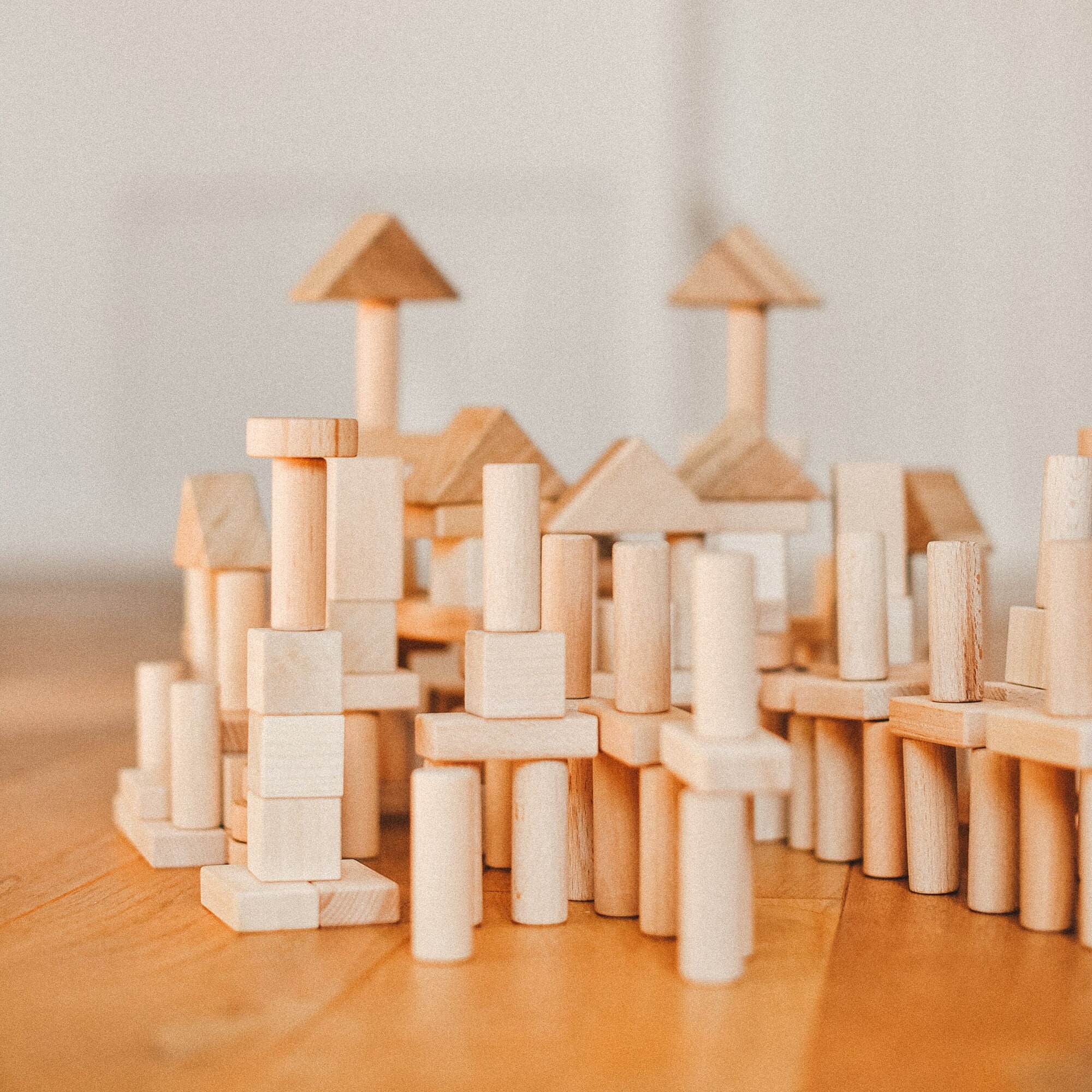 Wooden Blocks Small Set 86 Pieces 5 Types of Figures Best Gift - Etsy