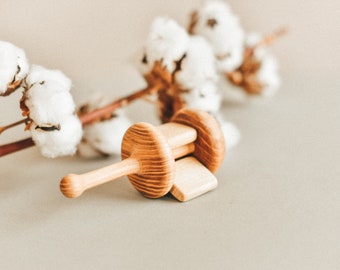 Wooden rattle Crackle for newborn Natural rattle Best gift for baptism Christmas gift