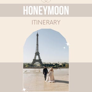Honeymoon Itinerary, Printable