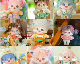 19 Types 20cm Cotton Doll,Kawaii Plush doll (Clothes not included)
