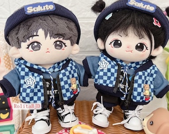 Buy 20cm Cotton Doll Clothes,cool Couple Boy Girl Plush Doll Suit