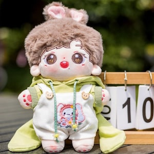 20cm Cotton Doll Plush Doll Clothes, Sweatshirt overalls Skirts Suits