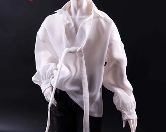 13 Types 1/3 1/4 Uncle Doll Black White T-shirt Clothes for Dolls  SD BJD，Chiffon Doll Clothing Outfit for Dolls Accessories