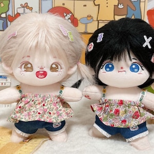 20cm Cotton Doll Clothes Suits,Summer Kawaii Plush doll Cotton Sleeveless Top