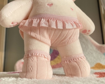 Ropa interior de muñeca de algodón de 20 cm de 4 colores, lindos calzoncillos y calcetines de algodón