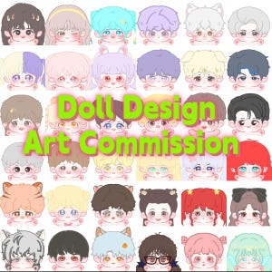 Custom 8-inch Plush Doll Commission | Anime • K-pop • Animals • Idols • OCs • Video Game Characters • Original/Mini-me Designs