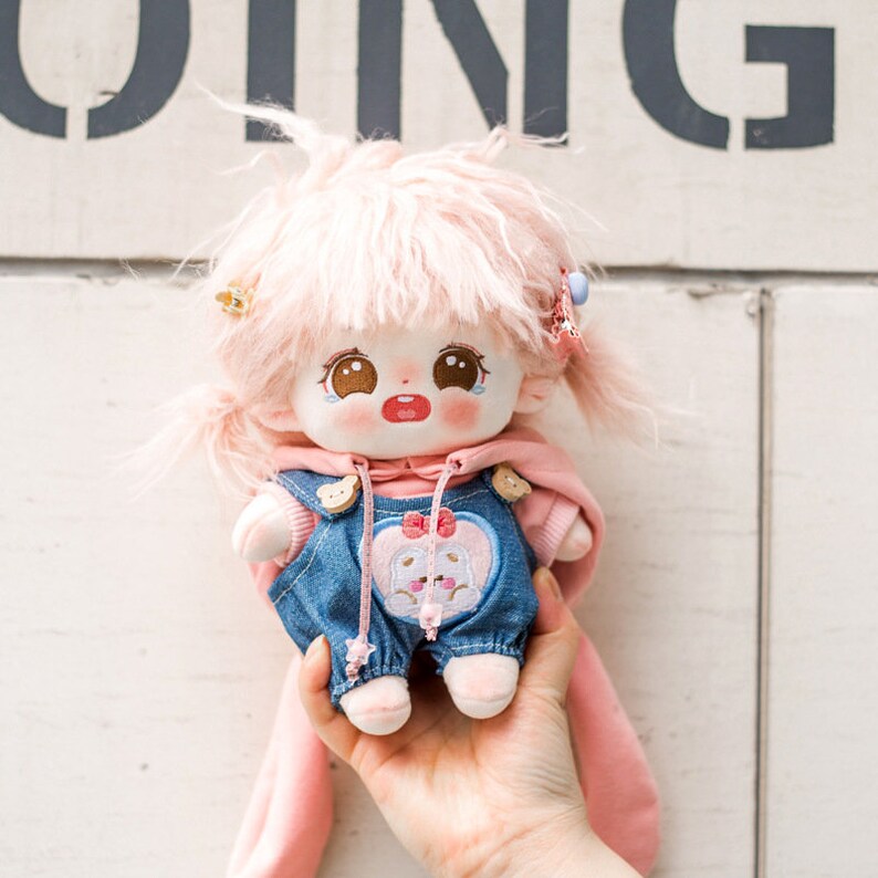 20cm Cotton Doll Plush Doll Clothes Sweatshirt Overalls Etsy