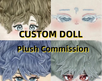 Bambole di peluche anime personalizzate, bambola di peluche personalizzata, commissioni di peluche