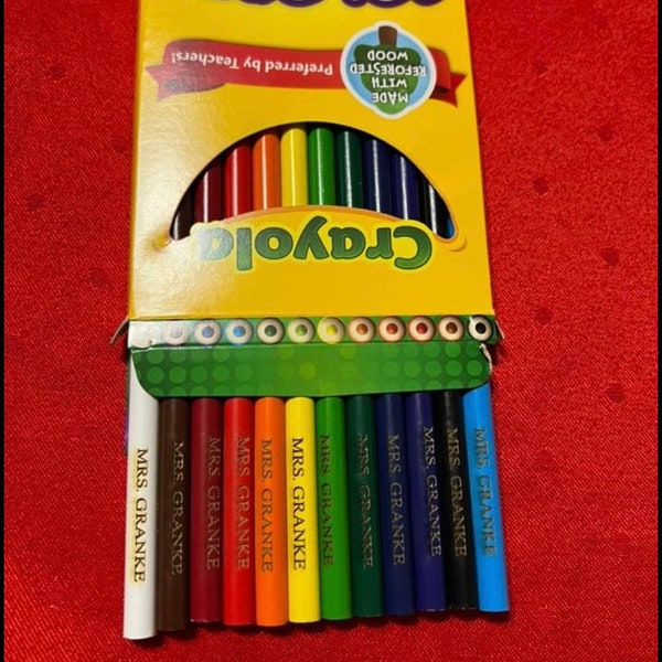 Personalized Colored Pencils