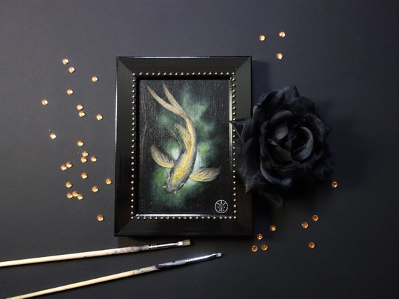 原画 アクリル 深海魚 海 海 - Etsy 日本