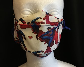 Reusable Mask 100% Cotton with adjustable straps