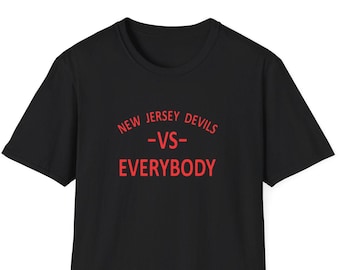 NJ Devils Hockey T-Shirt: New Jersey Devils vs Everybody