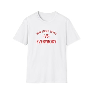 NJ Devils Hockey T-Shirt: New Jersey Devils vs Everybody image 7