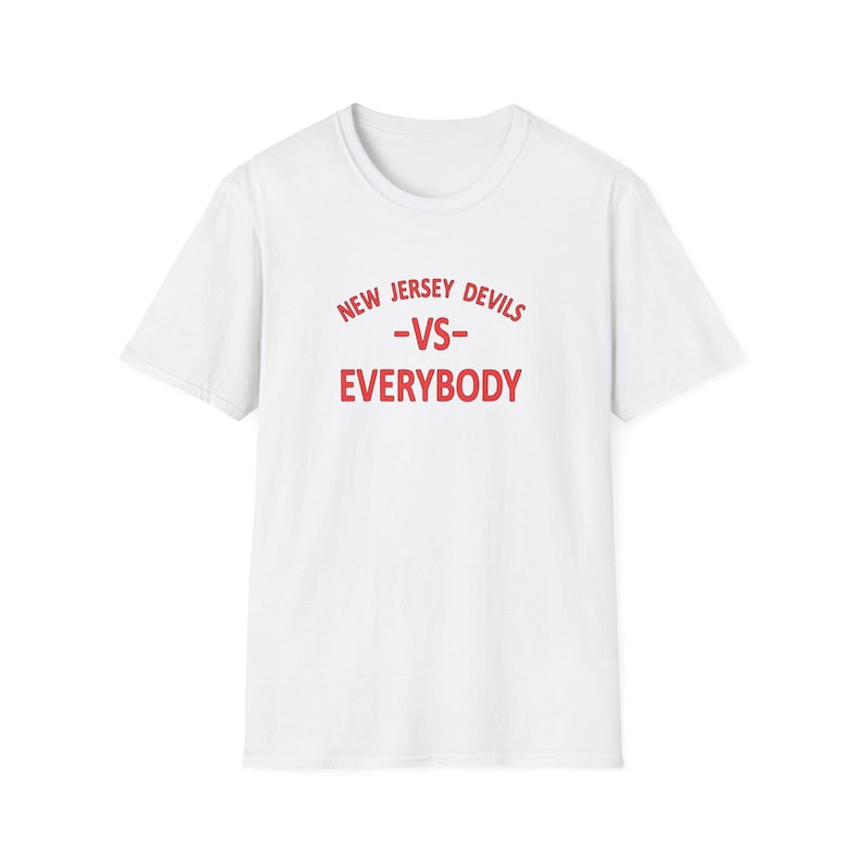 NJ Devils Hockey T-Shirt: New Jersey Devils vs Everybody image 7