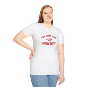 NJ Devils Hockey T-Shirt: New Jersey Devils vs Everybody image 10