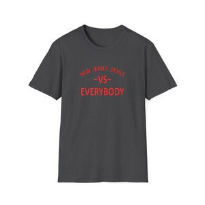 NJ Devils Hockey T-Shirt: New Jersey Devils vs Everybody image 5