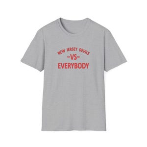 NJ Devils Hockey T-Shirt: New Jersey Devils vs Everybody image 3