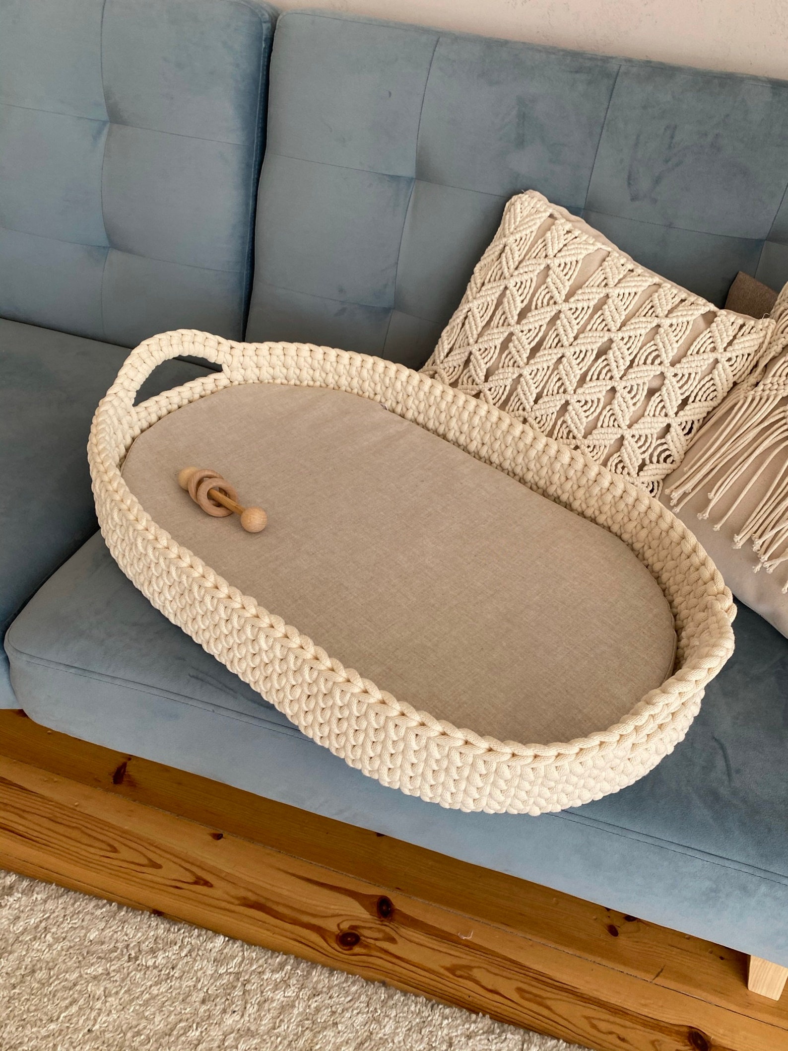 Сhanging basket Crochet changing basket Change basket baby Etsy