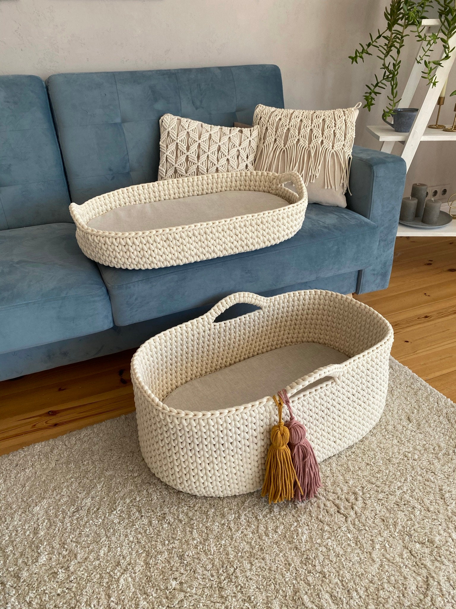 Сhanging basket Crochet changing basket Change basket baby Etsy