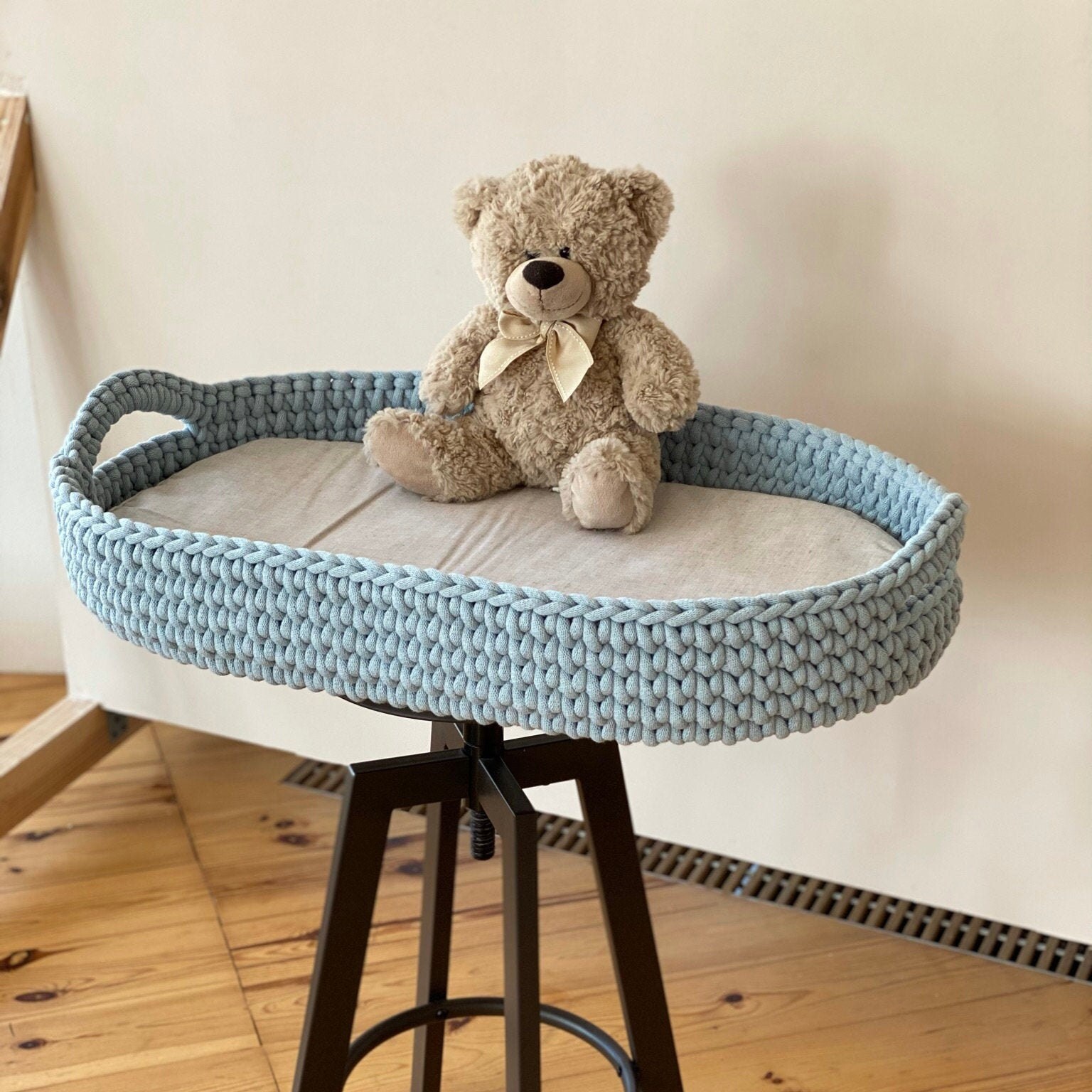 Сhanging basket Crochet changing basket Change basket baby Etsy