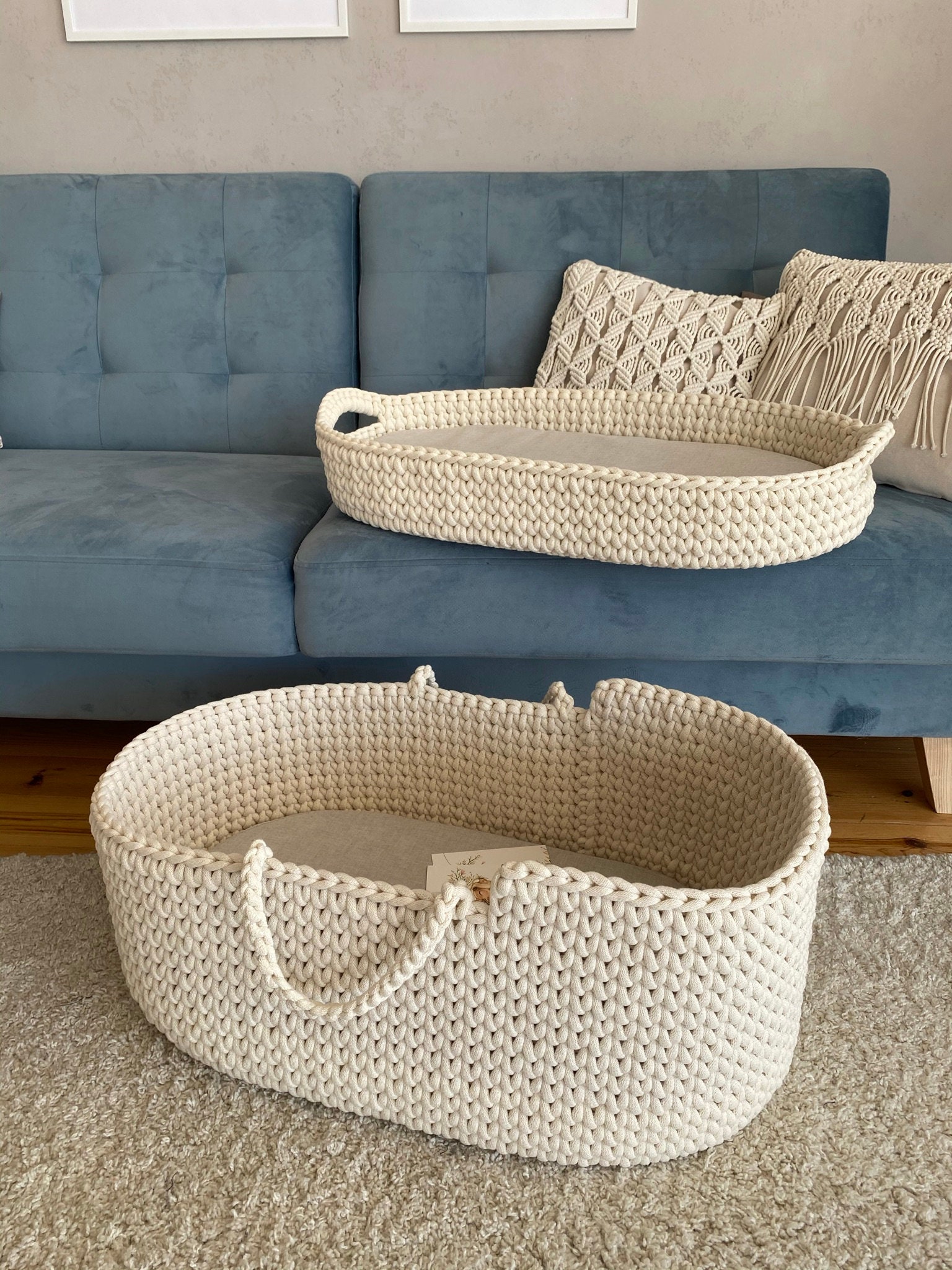 Сhanging basket Crochet changing basket Change basket baby Etsy