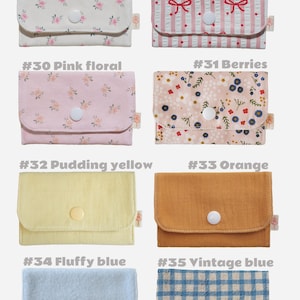 Eco-Friendly Fabric Card Holder • Mini Wallet for Business & Credit Cards • Contraceptive Pill Pouch image 6
