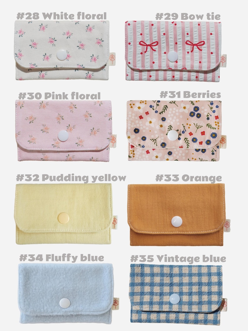 Eco-Friendly Fabric Card Holder • Mini Wallet for Business & Credit Cards • Contraceptive Pill Pouch image 6